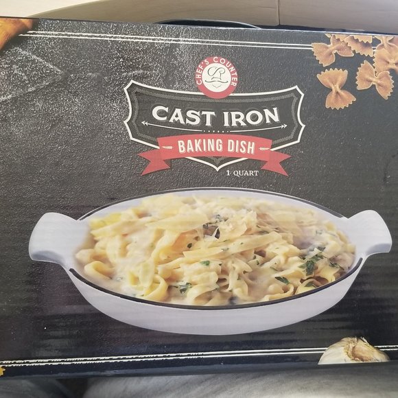 Cast Iron 1 quart dish - Picture 1 of 1